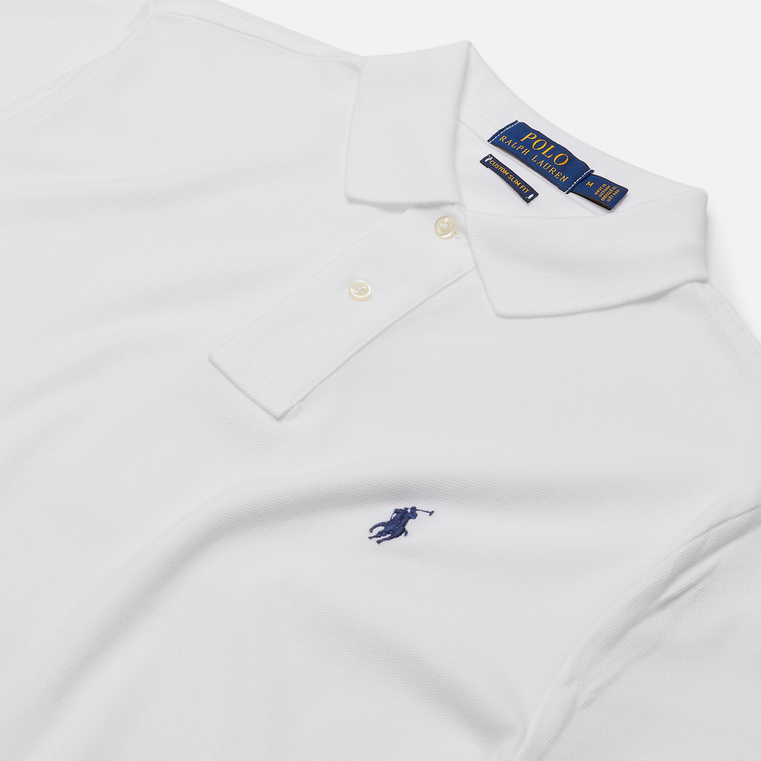Polo Ralph Lauren Мужское поло Custom Slim Fit Cotton Mesh