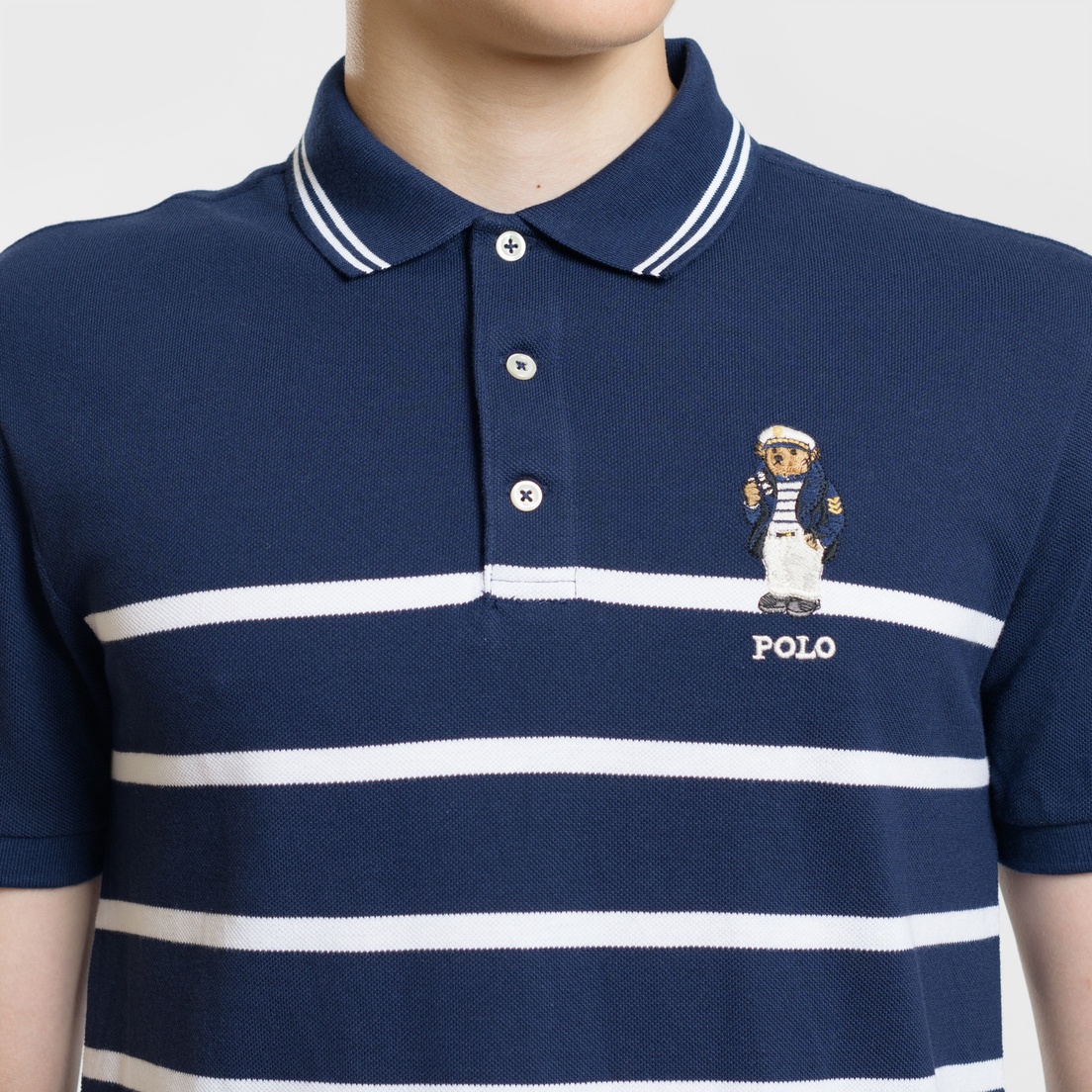 Polo Ralph Lauren Мужское поло Embroidered Polo Bear Stripe