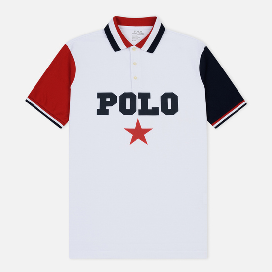 Мужское поло Polo Ralph Lauren Graphic Polo And Red Star White/Multicolor