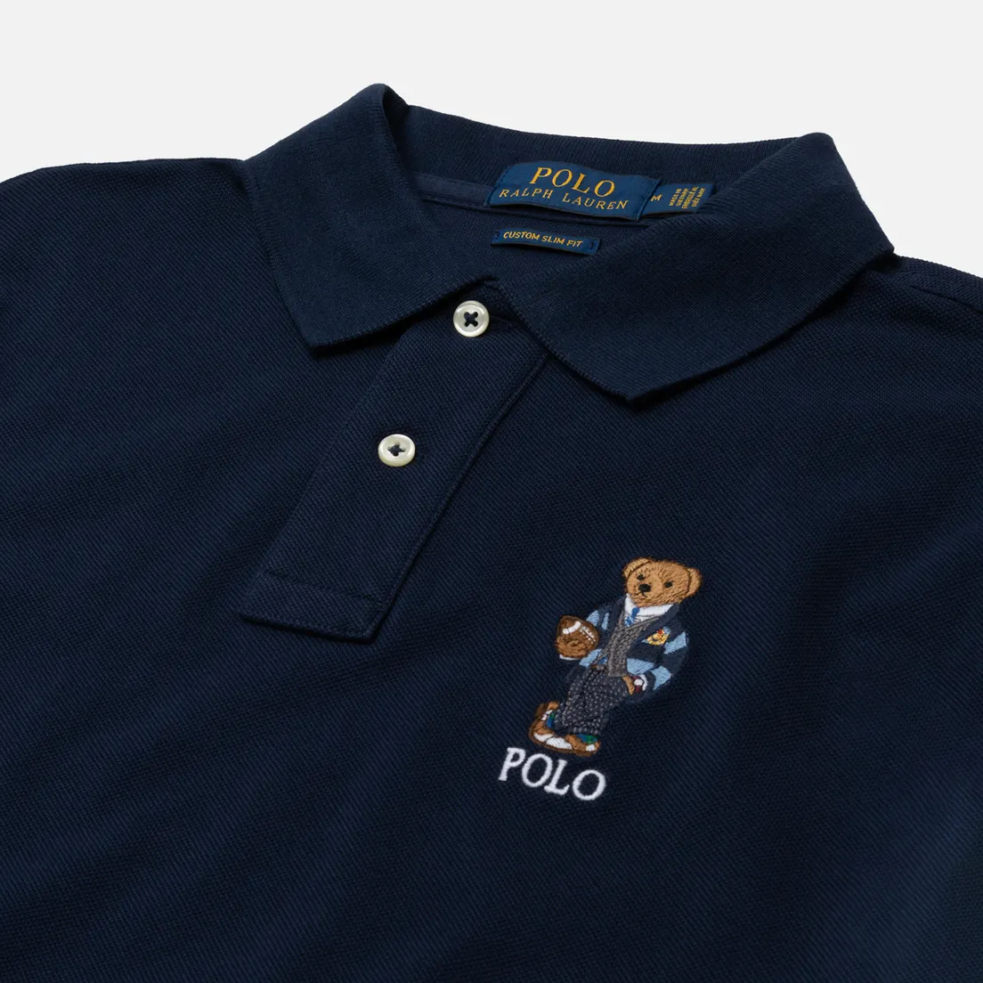 Polo Ralph Lauren Мужское поло Bear Ready Play Football In Polo Style