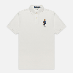 Мужское поло Polo Ralph Lauren Bear Ready Play Football In Polo Style Deckwash White