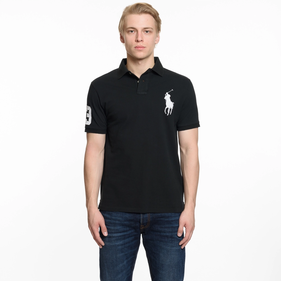Polo Ralph Lauren Мужское поло Slim Fit Cotton Mesh Big Logo