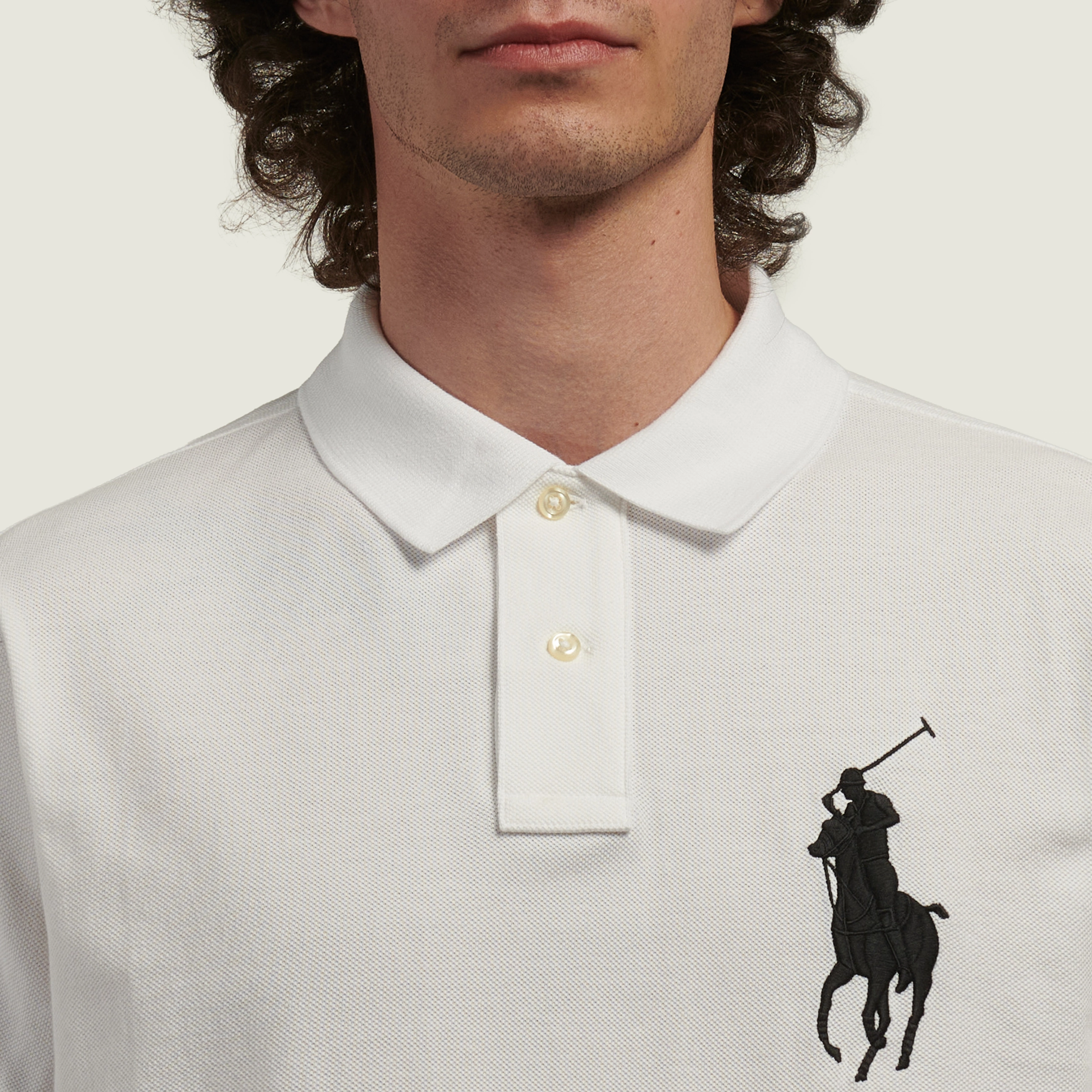 Мужское поло Polo Ralph Lauren Slim Fit Cotton Mesh Big Logo, 710