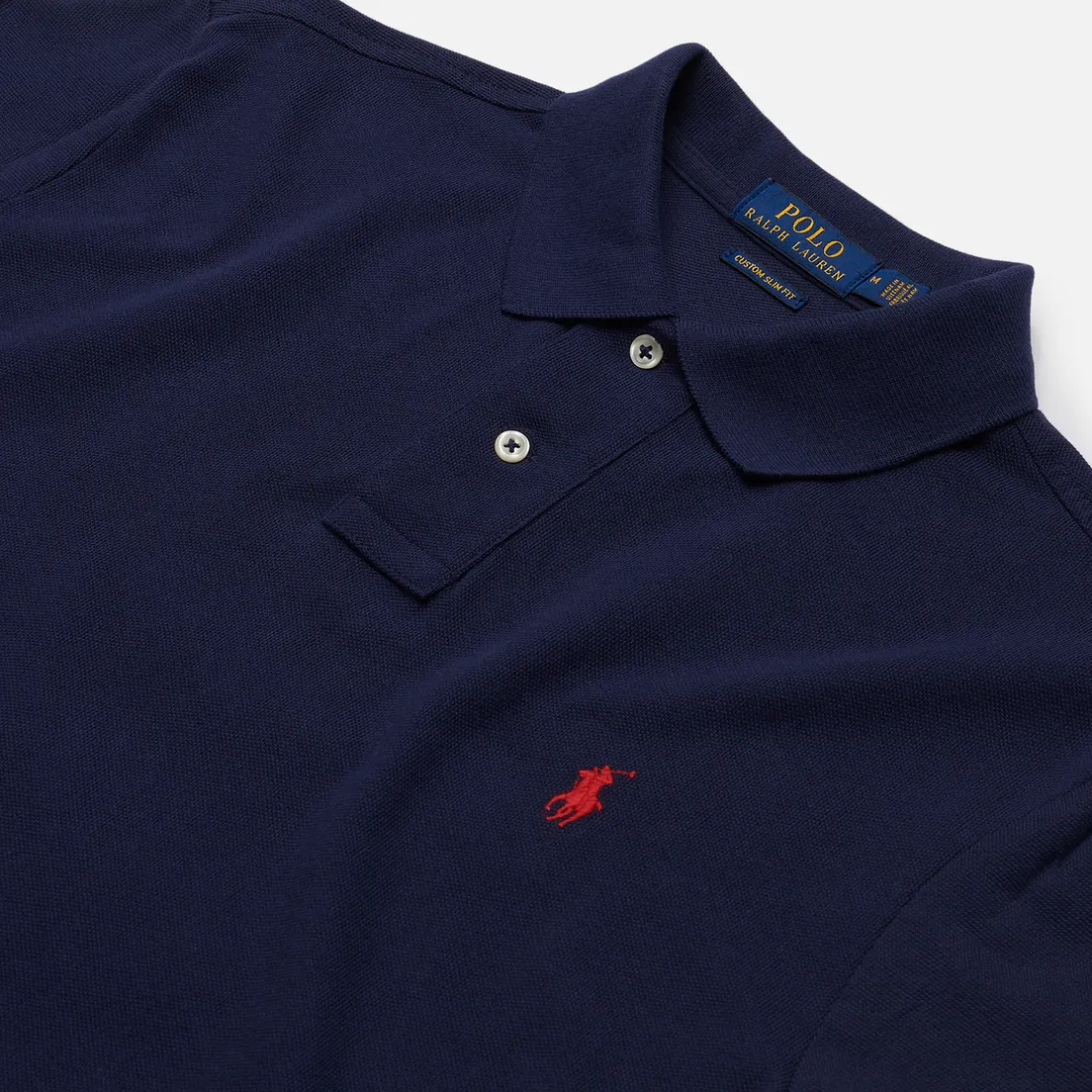 Polo Ralph Lauren Мужское поло The Iconic Basic Mesh Custom Slim Fit