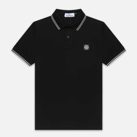 Мужское поло Stone Island Patch Program Black