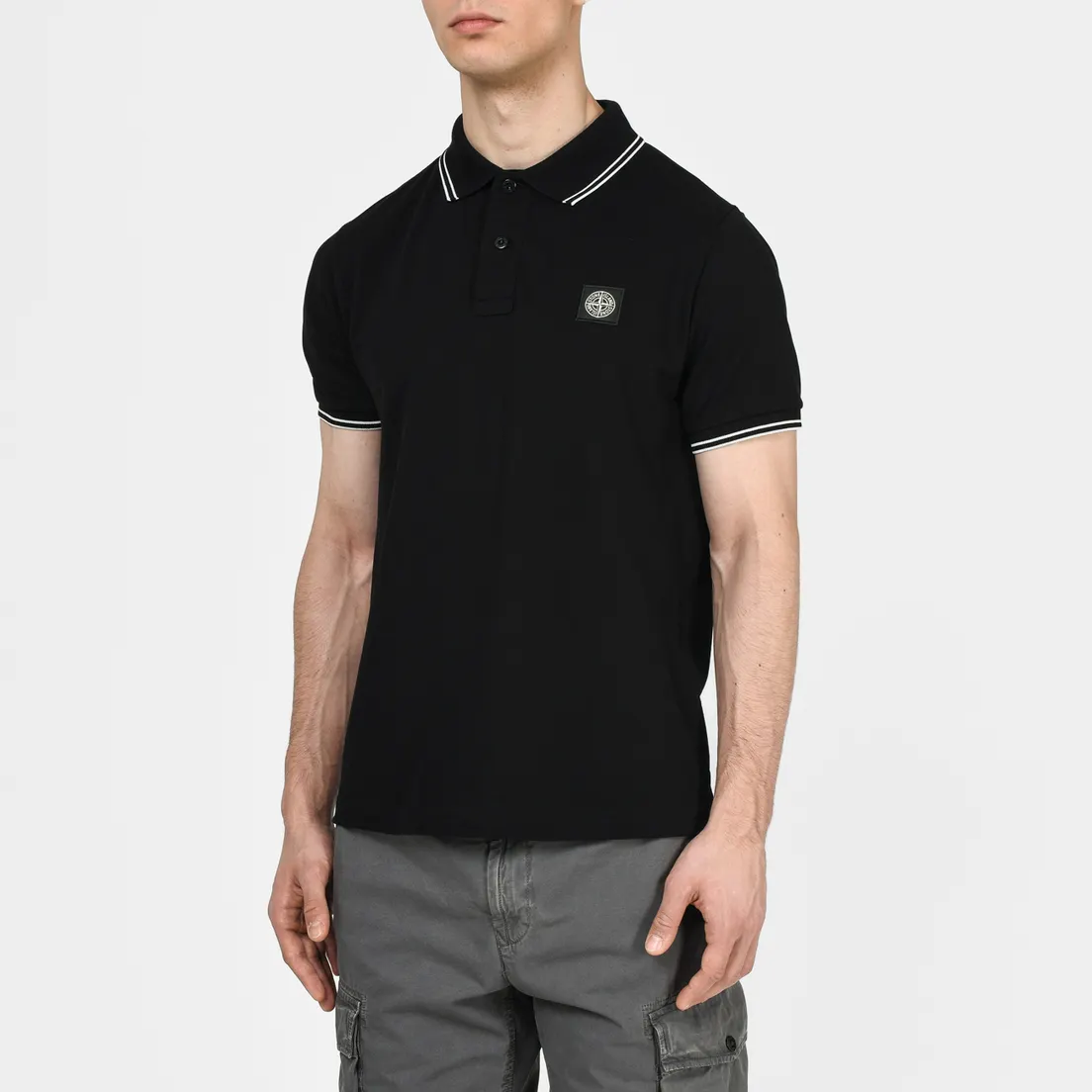 Stone Island Мужское поло Patch Program