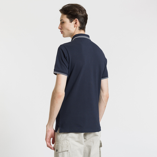 Мужское поло Stone Island Patch Program Navy Blue