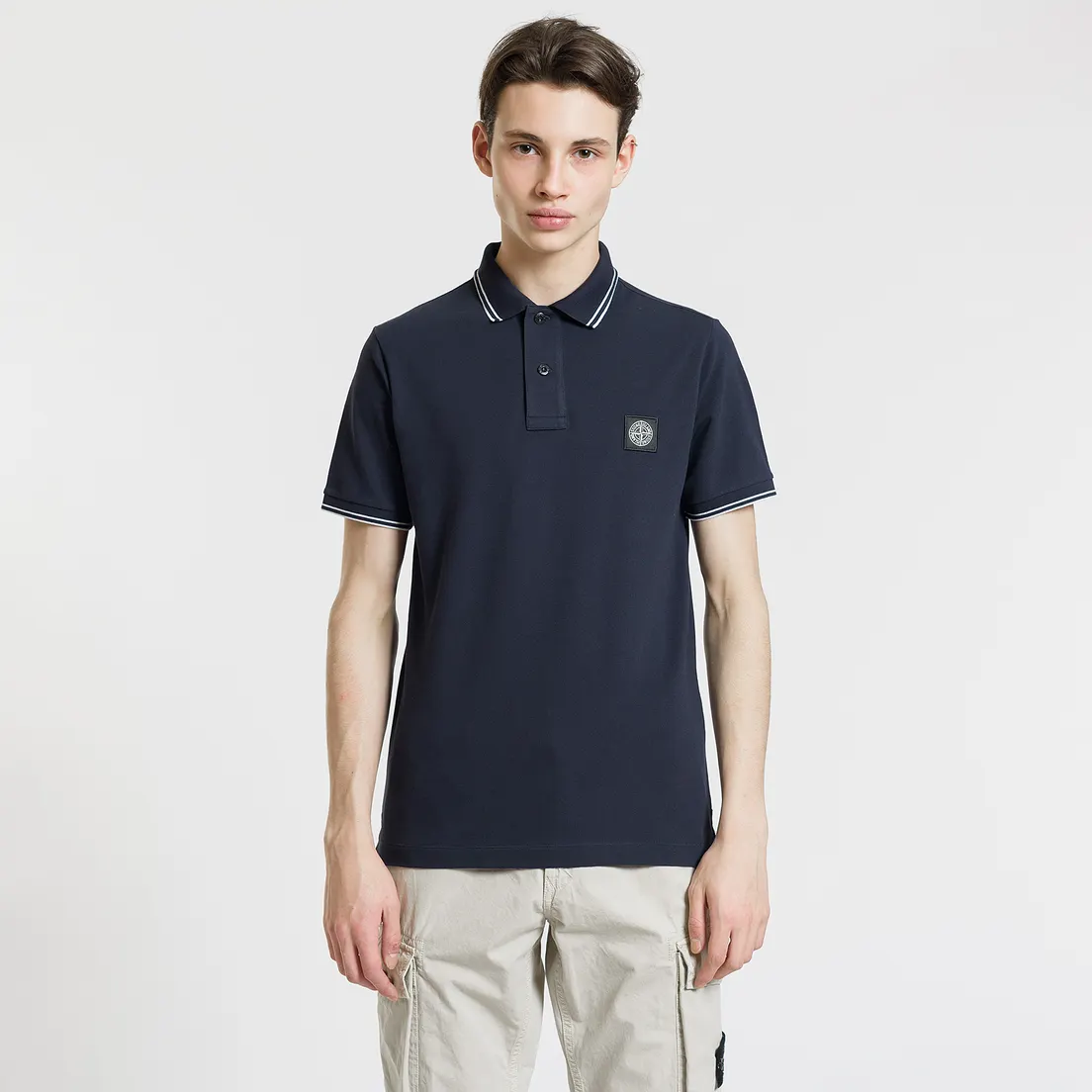 Stone Island Мужское поло Patch Program