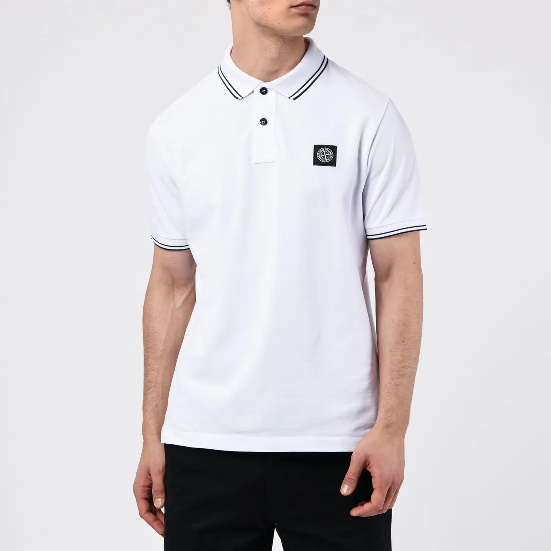 Stone Island Мужское поло Patch Program