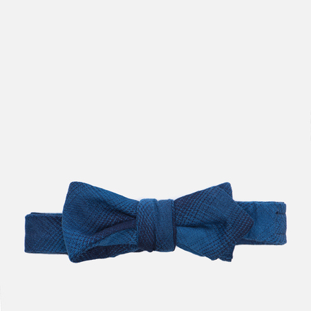 Мужской галстук-бабочка The Hill-Side Ombre Plaid Flannel Indigo