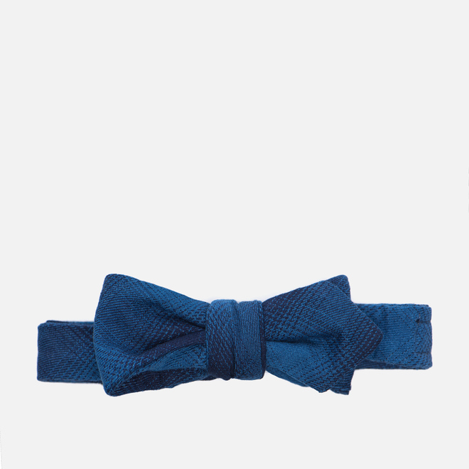 Мужской галстук-бабочка The Hill-Side Ombre Plaid Flannel Indigo