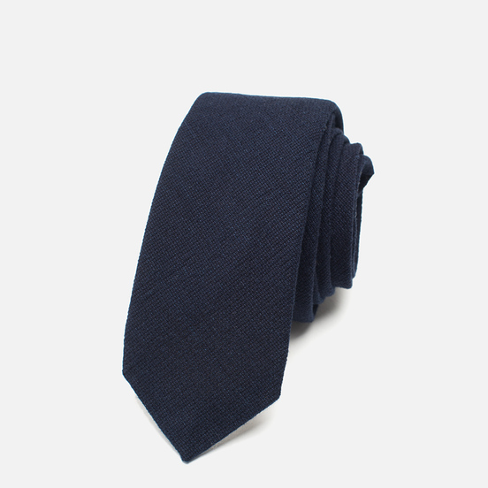 Мужской галстук The Hill-Side Pointed Selvedge Panama Cloth Indigo