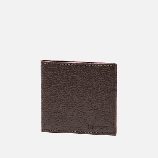 Кошелек Barbour Grain Leather Billfold Dark Brow