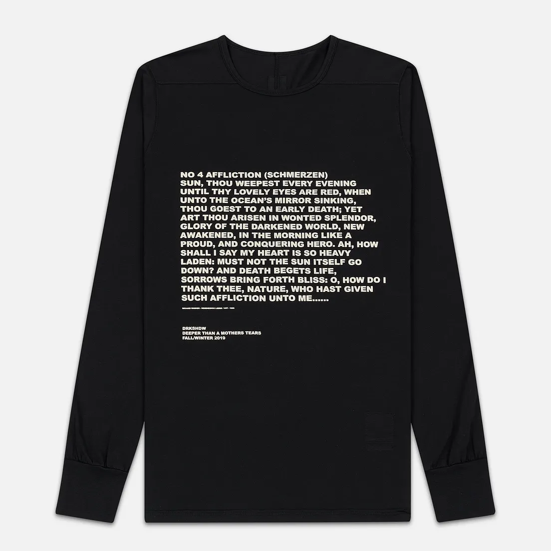 Rick Owens DRKSHDW Мужской лонгслив Level Affliction Print