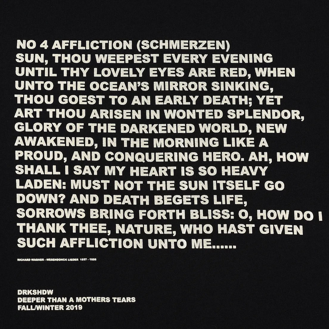 Rick Owens DRKSHDW Мужской лонгслив Level Affliction Print