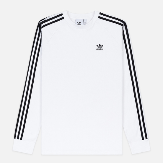 Мужской лонгслив adidas Originals 3-Stripes LS White
