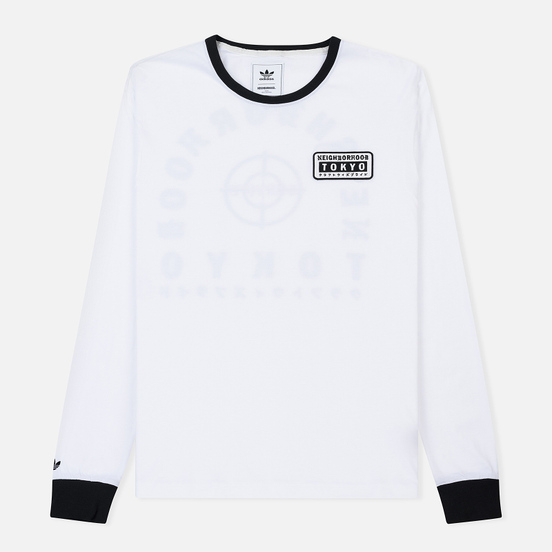 Мужской лонгслив adidas Originals x Neighborhood Logo Tokyo White