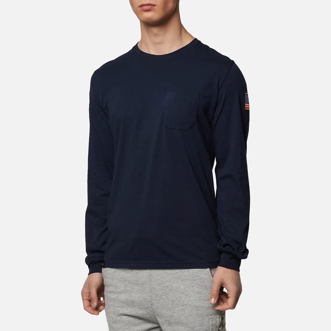 Alpha Industries Мужской лонгслив NASA LS
