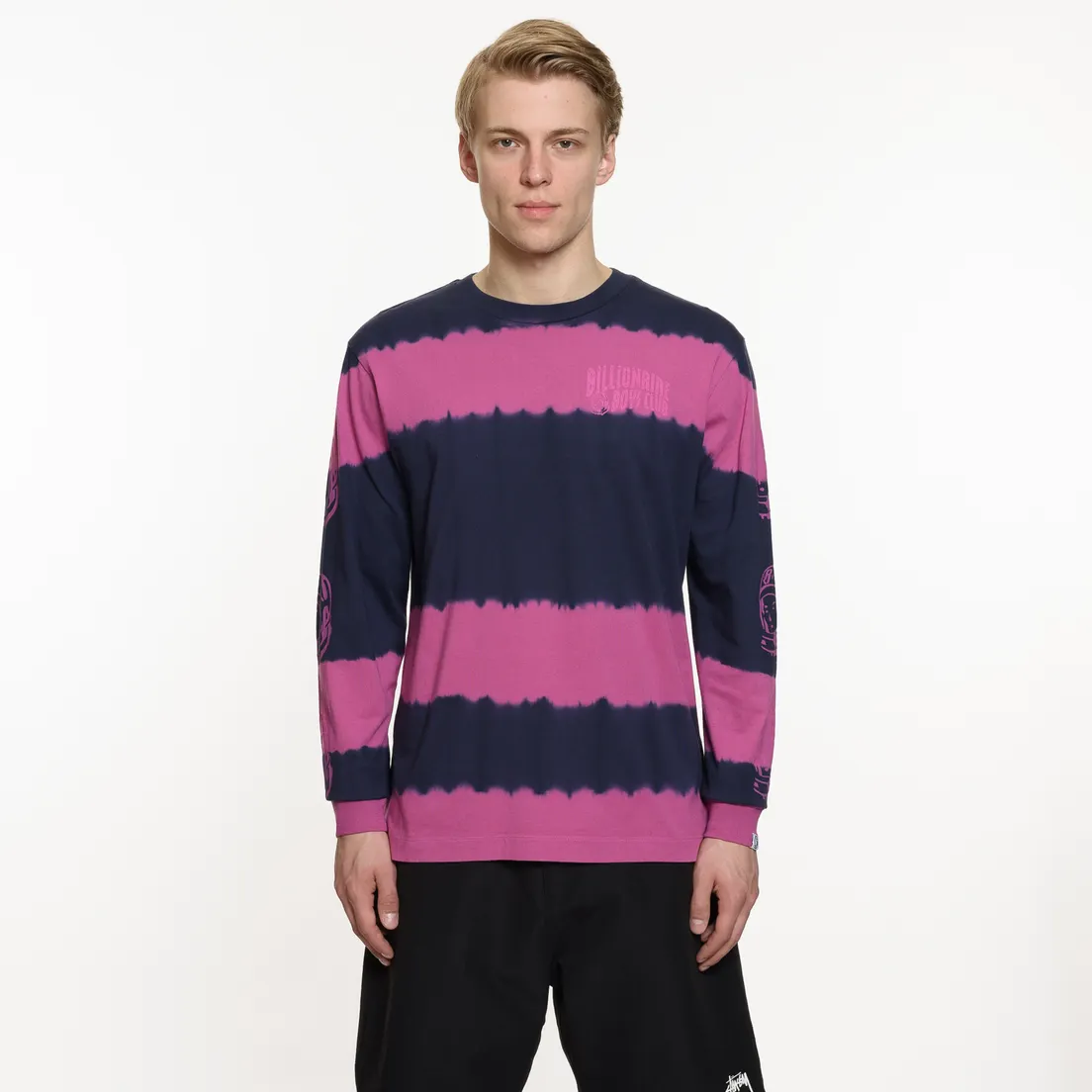 Billionaire Boys Club Мужской лонгслив Bleach Striped