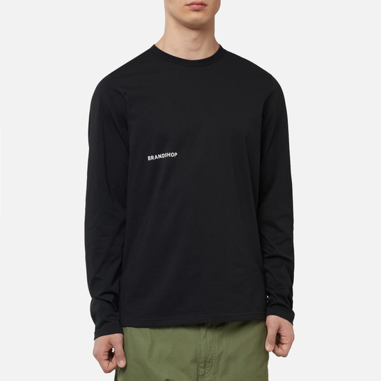 Мужской лонгслив BRANDSHOP Chest And Back Logo Black