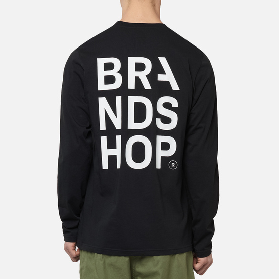Мужской лонгслив BRANDSHOP Chest And Back Logo Black