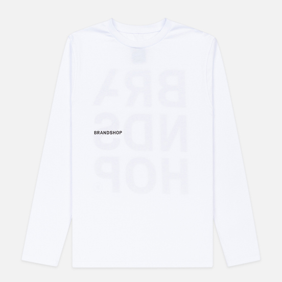 Мужской лонгслив BRANDSHOP Chest And Back Logo White