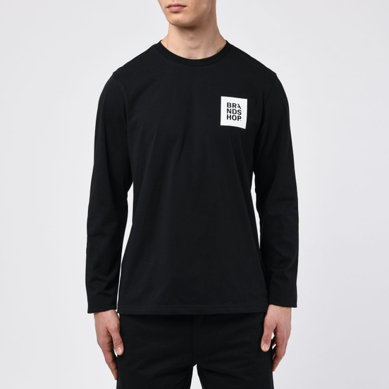 Мужской лонгслив BRANDSHOP Square Logo Black