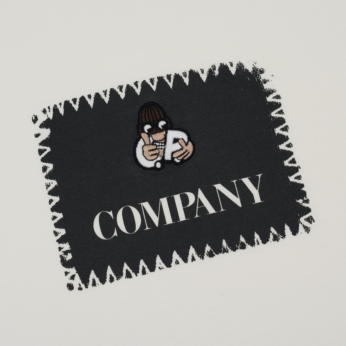 C.P. Company Мужской лонгслив Crew Neck Box Cartoon Logo