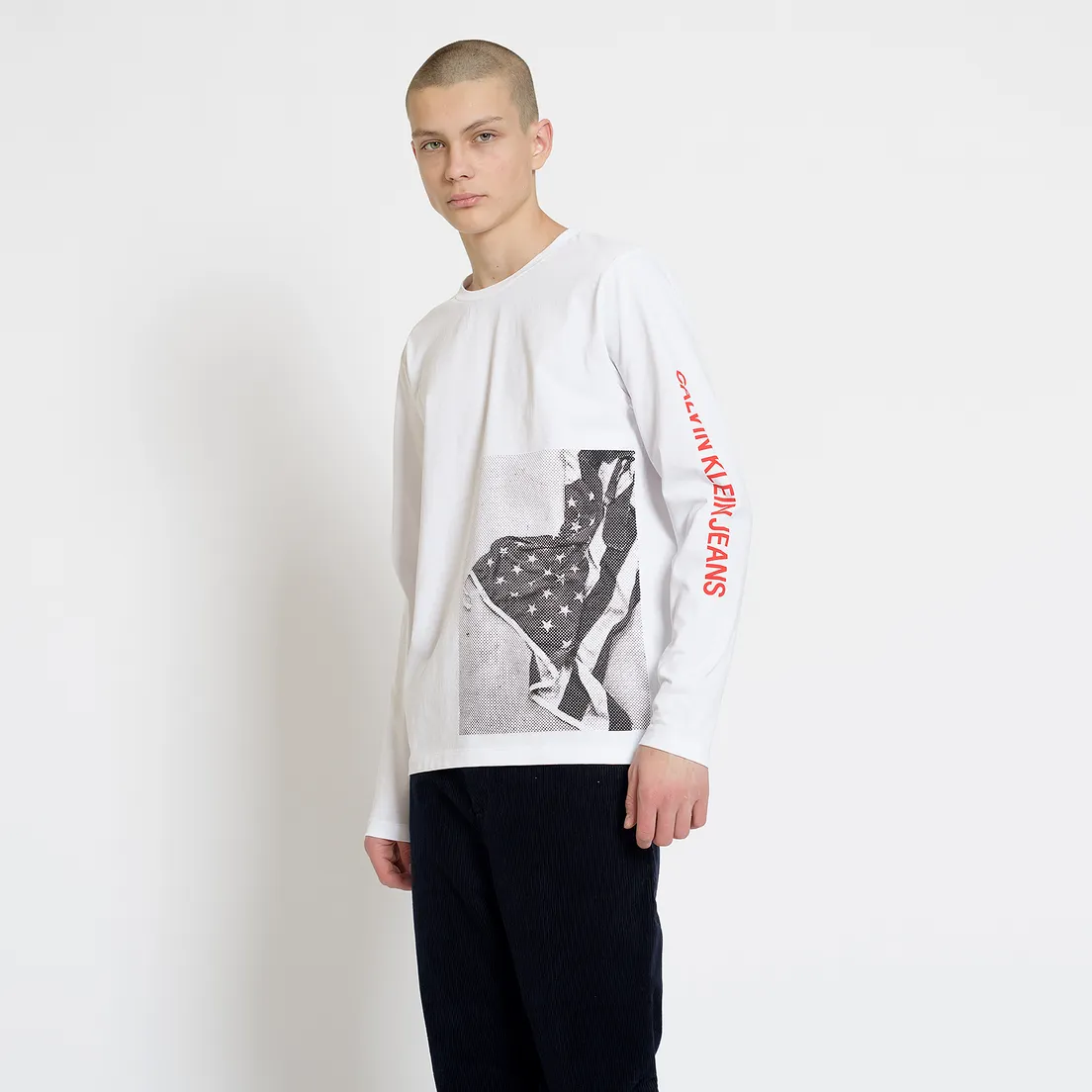 Calvin Klein Jeans Мужской лонгслив USA Flag Printed