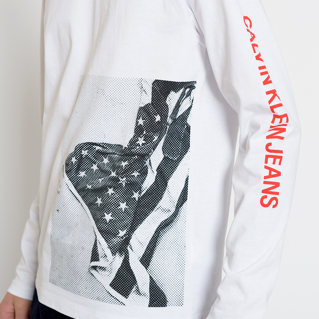 Calvin Klein Jeans Мужской лонгслив USA Flag Printed