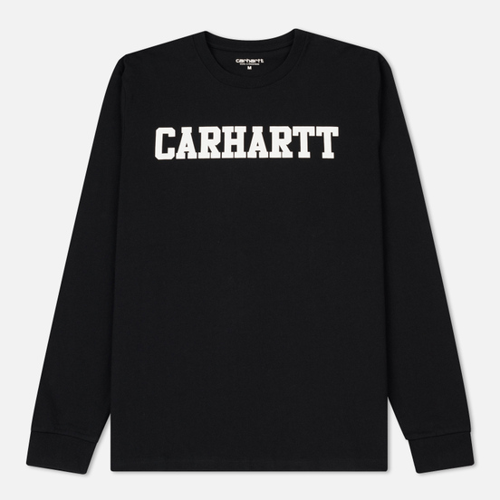Мужской лонгслив Carhartt WIP College Graphic Print Black/White