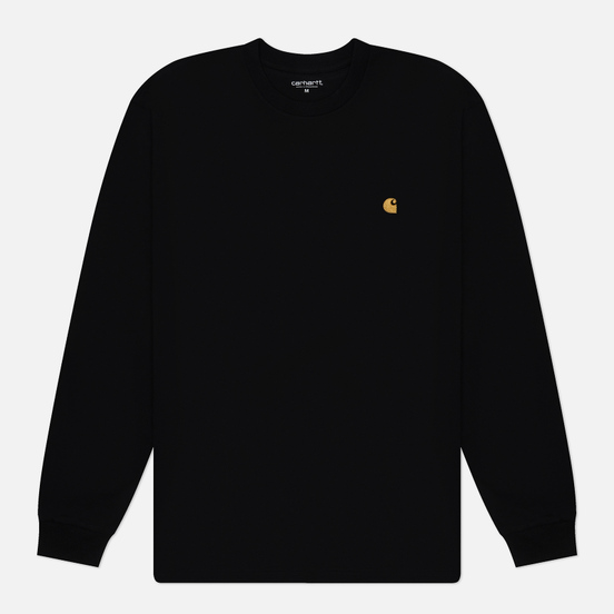 Мужской лонгслив Carhartt WIP L/S Chase Black/Gold