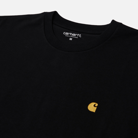 Мужской лонгслив Carhartt WIP L/S Chase Black/Gold