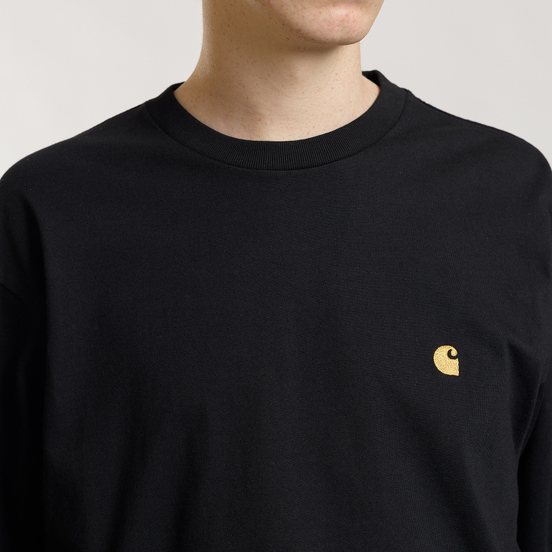 Мужской лонгслив Carhartt WIP L/S Chase Black/Gold
