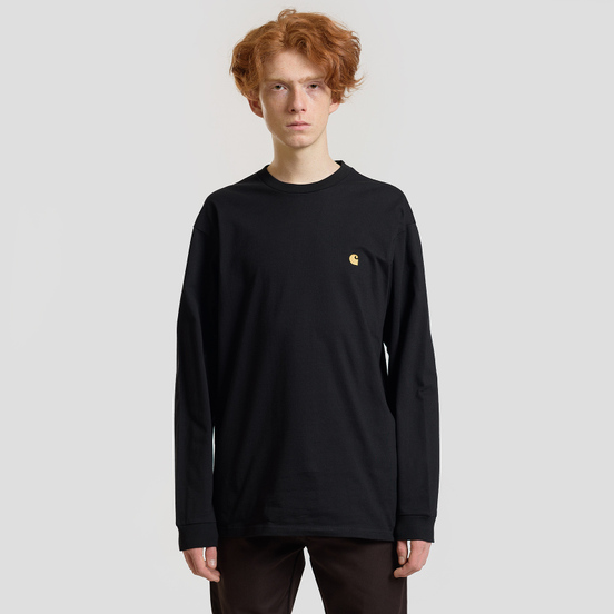 Мужской лонгслив Carhartt WIP L/S Chase Black/Gold