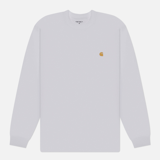 Мужской лонгслив Carhartt WIP L/S Chase White/Gold
