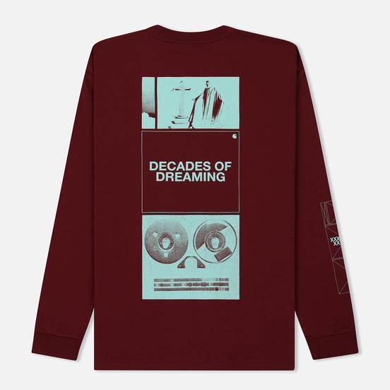 Мужской лонгслив Carhartt WIP L/S Dreaming Cranberry/Light Yucca