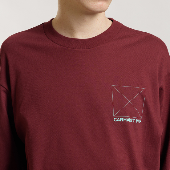 Мужской лонгслив Carhartt WIP L/S Dreaming Cranberry/Light Yucca