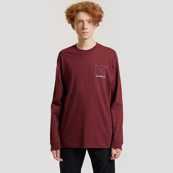 Мужской лонгслив Carhartt WIP L/S Dreaming Cranberry/Light Yucca