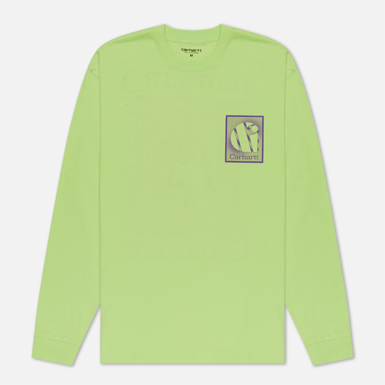 Мужской лонгслив Carhartt WIP L/S Foundation Lime/Snape Purple