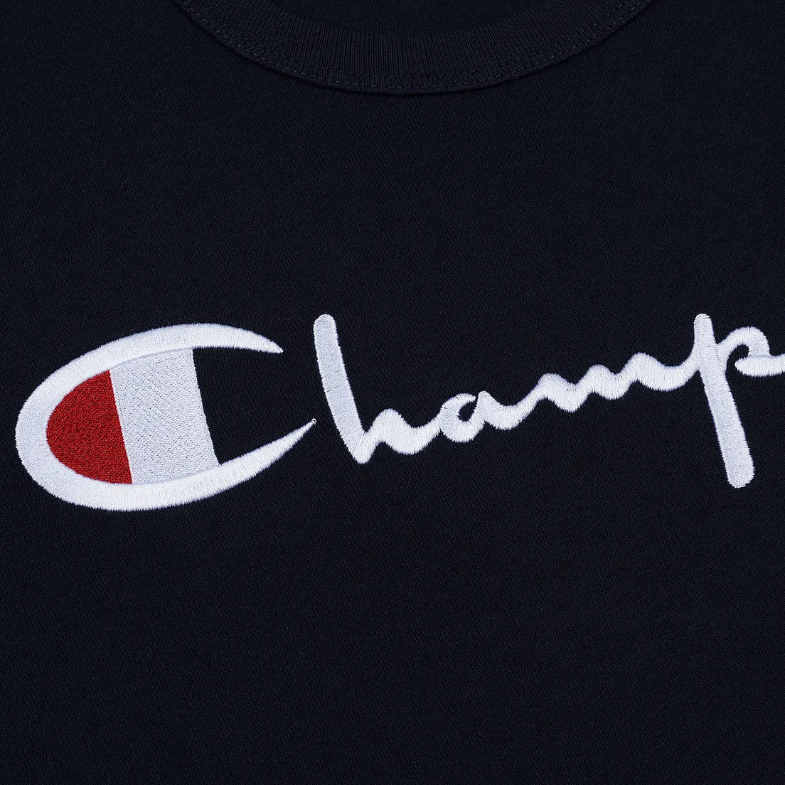 Champion Reverse Weave Мужской лонгслив Big Script Crew Neck