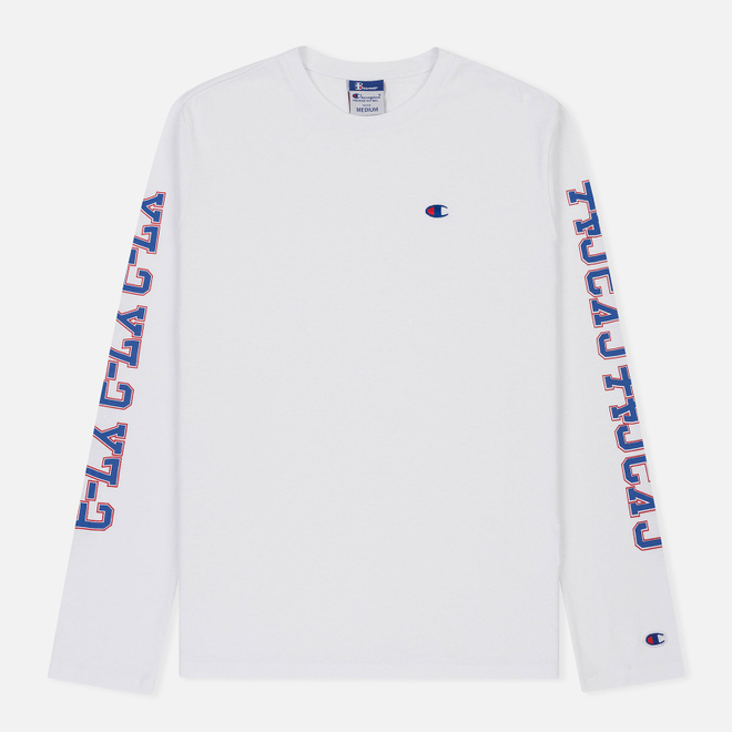 Мужской лонгслив Champion Reverse Weave x Beams Crew Neck LS White