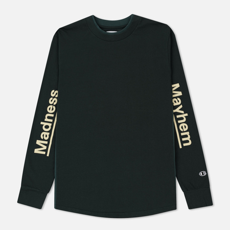 Мужской лонгслив Champion Reverse Weave x Wood Wood Madness And Mayhem Forest Green