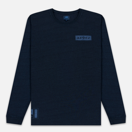 Мужской лонгслив Edwin Harmony Garment Wash Dark Indigo