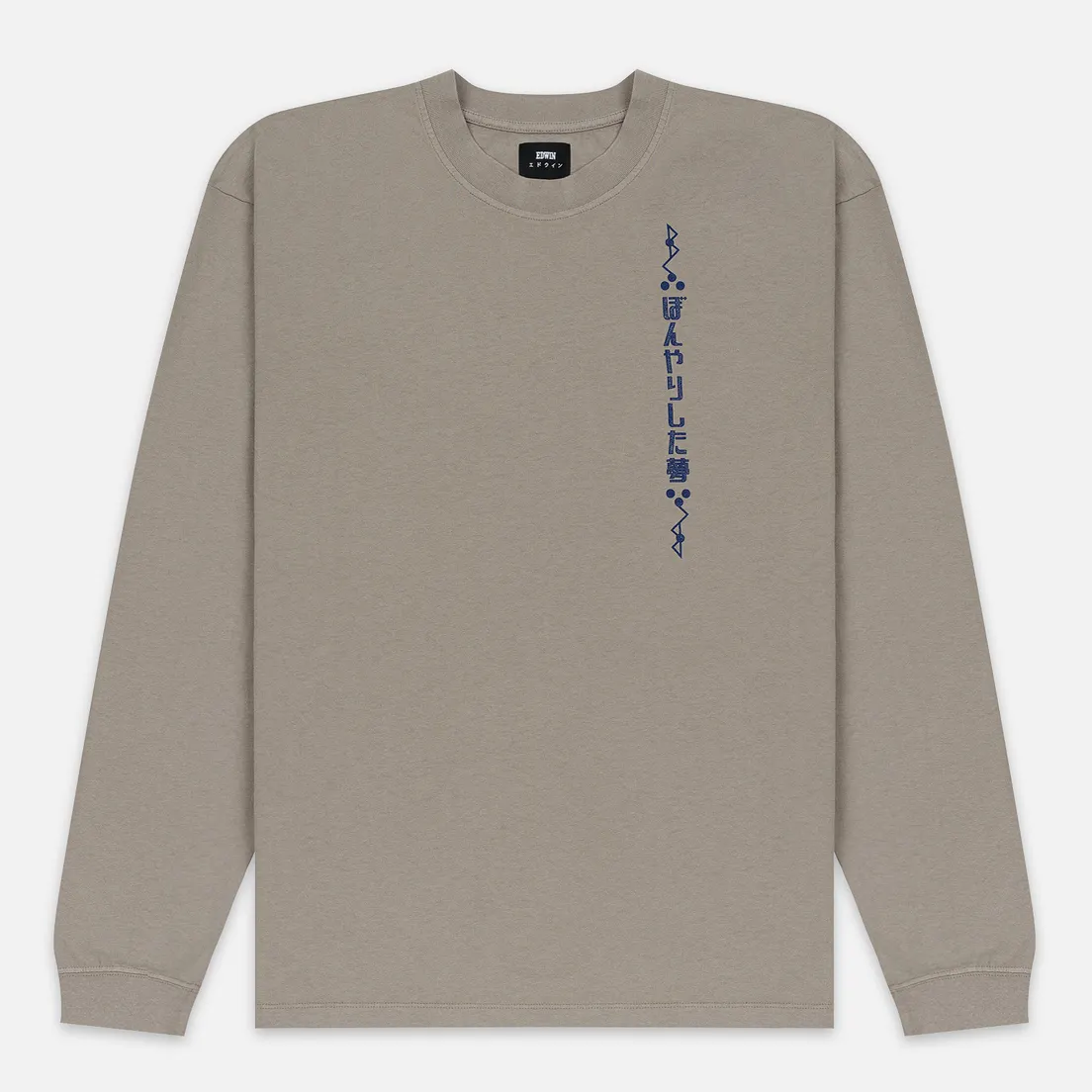 Edwin Мужской лонгслив Hazy Dreams Motto Garment Dyed Faded Out