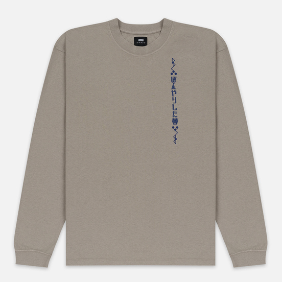 Мужской лонгслив Edwin Hazy Dreams Motto Garment Dyed Faded Out Moon Rock