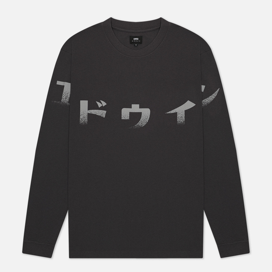 Мужской лонгслив Edwin Imprint Garment Wash Ebony
