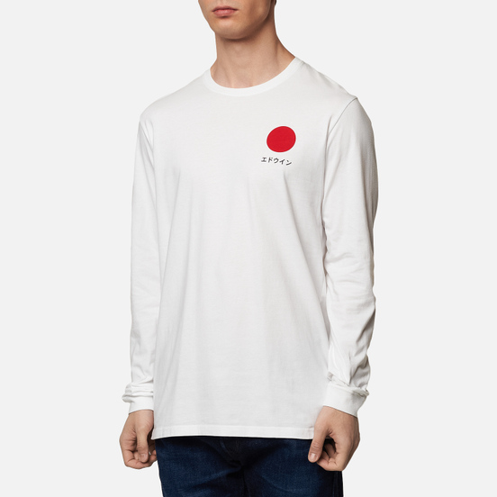 Мужской лонгслив Edwin Japanese Sun White