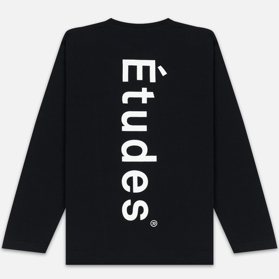 Мужской лонгслив Etudes Wonder Etudes Logo Front/Back Black
