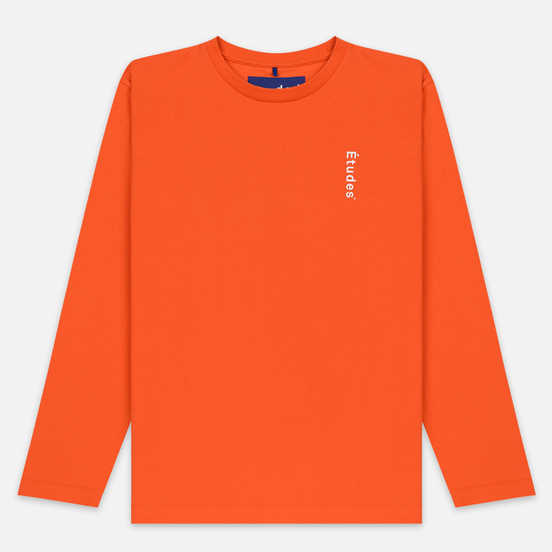 Мужской лонгслив Etudes Wonder Etudes Logo Front/Back Orange